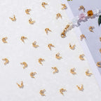 Knutgömmor 7x4mm Guldpläterad Mässing, 20-pack