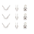 Knutgömmor 7x4mm Silverpläterad Mässing, 20-pack