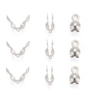 Knutgömmor 7x4mm Silverpläterad Mässing, 20-pack