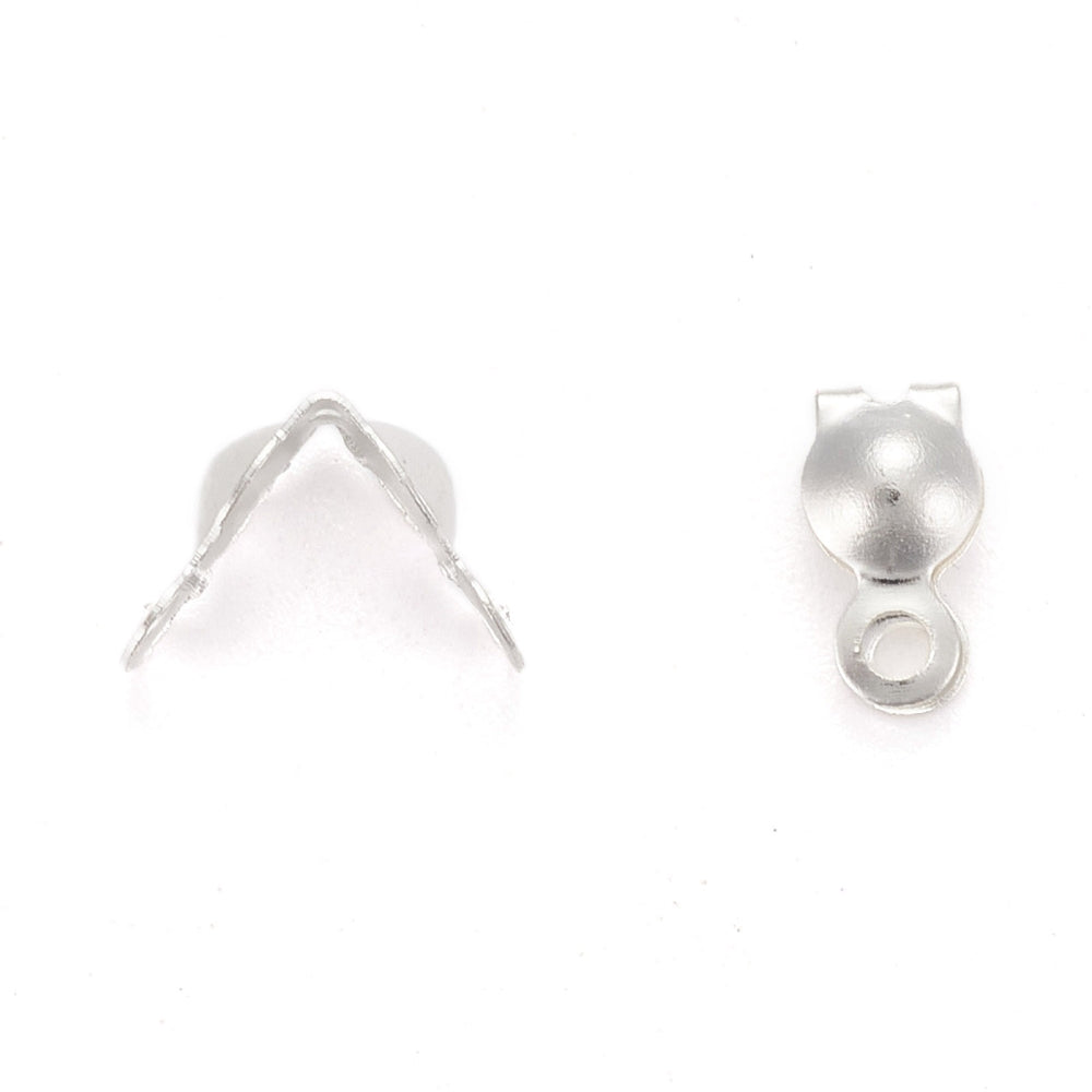 Knutgömmor 7x4mm Silverpläterad Mässing, 20-pack