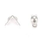 Knutgömmor 7x4mm Silverpläterad Mässing, 20-pack