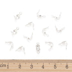 Knutgömmor 7x4mm Silverpläterad Mässing, 20-pack