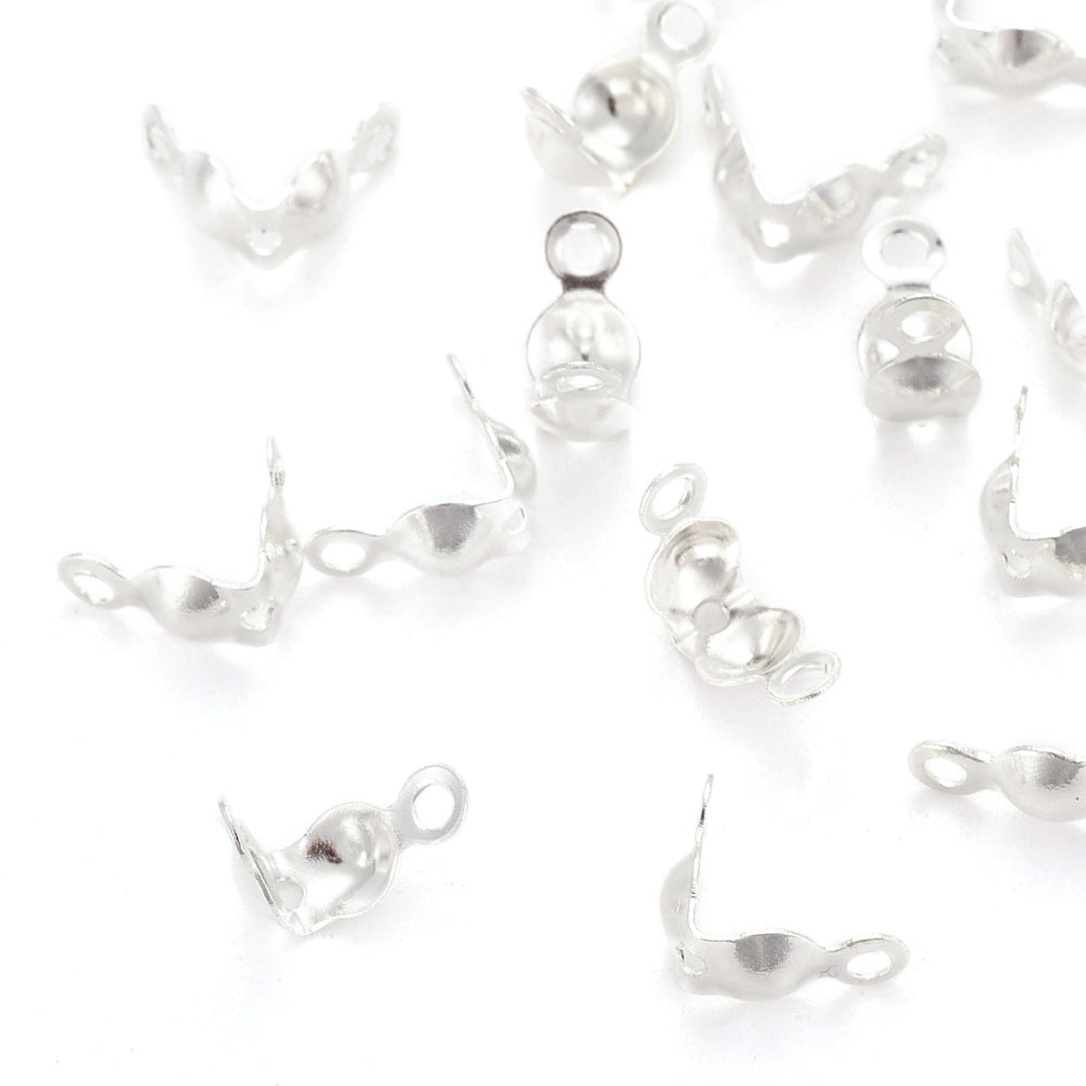 Knutgömmor 7x4mm Silverpläterad Mässing, 20-pack