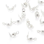 Knutgömmor 7x4mm Silverpläterad Mässing, 20-pack