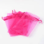 Organzapåsar 15x10cm Rödviolett, 10-pack