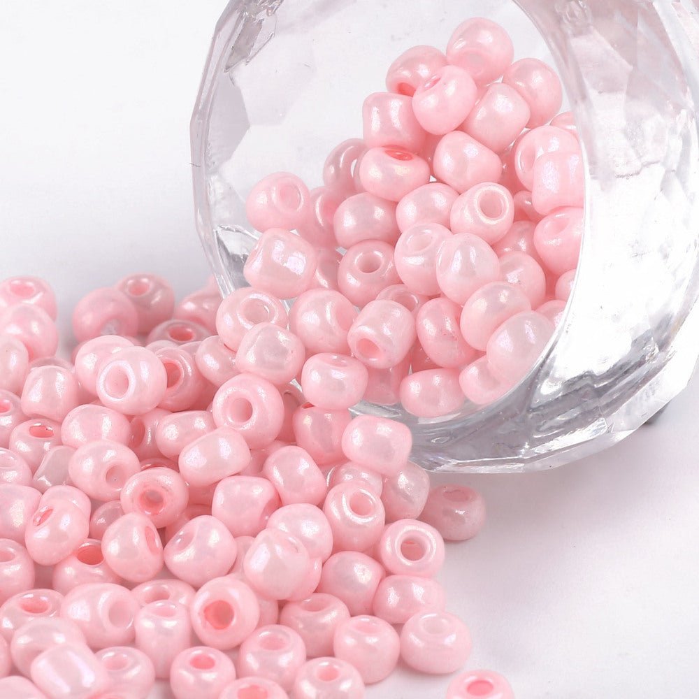 Seed Beads 4mm (6/0) Rosa Pink, 30 gram (ca 350st)