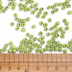 Seed Beads 4mm (6/0) Limegrön Opaque, 30 gram