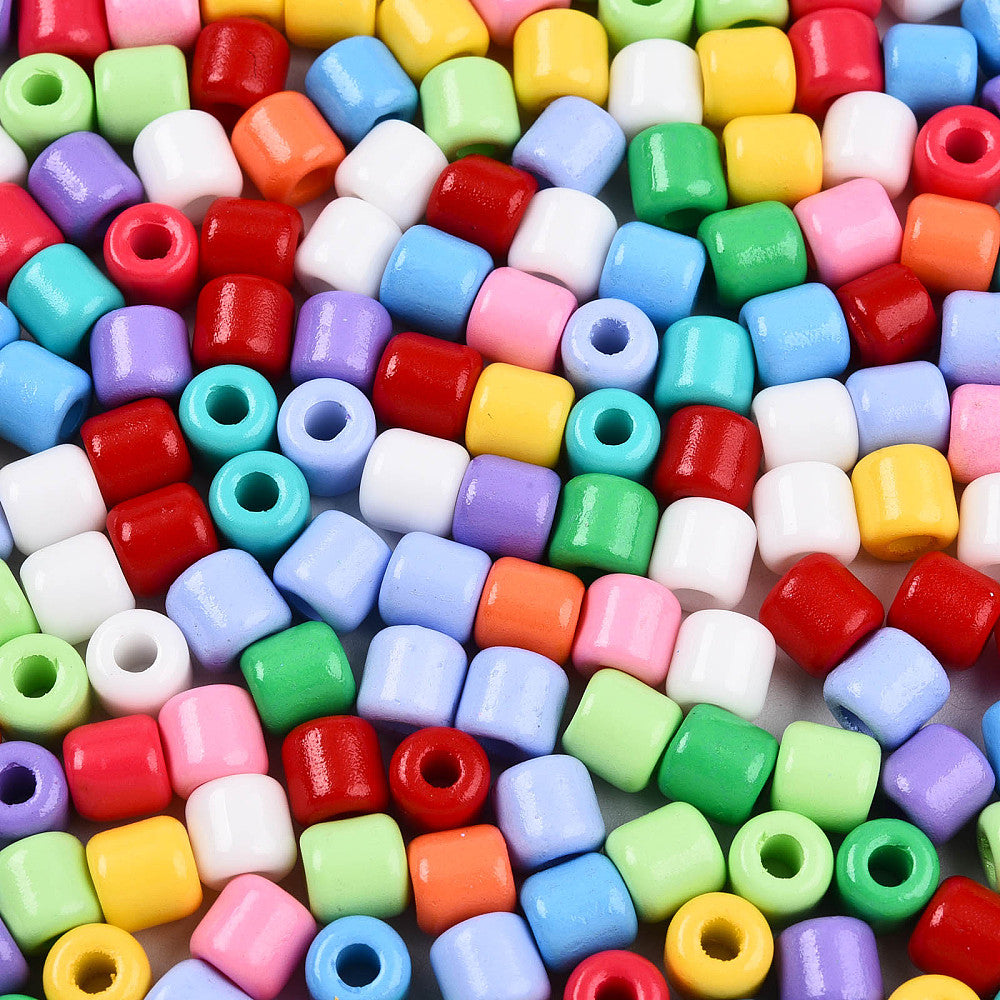 Seed Beads Stora 6-6,5mm Mixade färger Opaque, 30 gram (ca 80st)