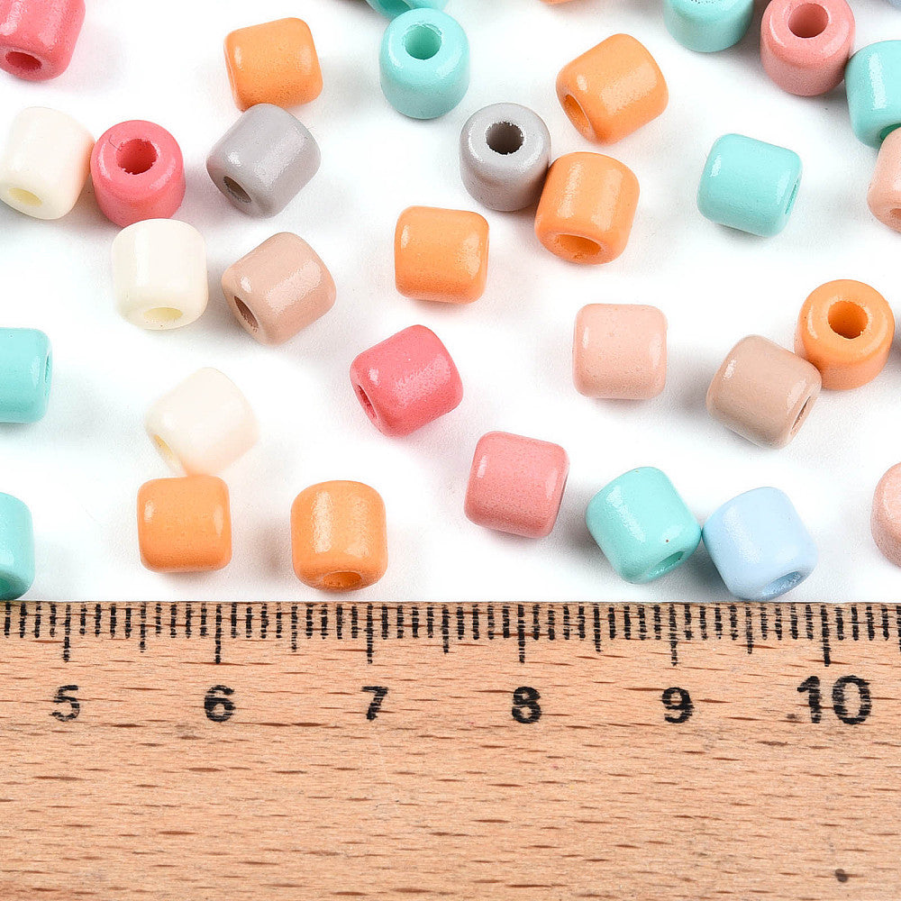 Seed Beads Stora 6-6,5mm Mixade färger Opaque, 30 gram (ca 80st)