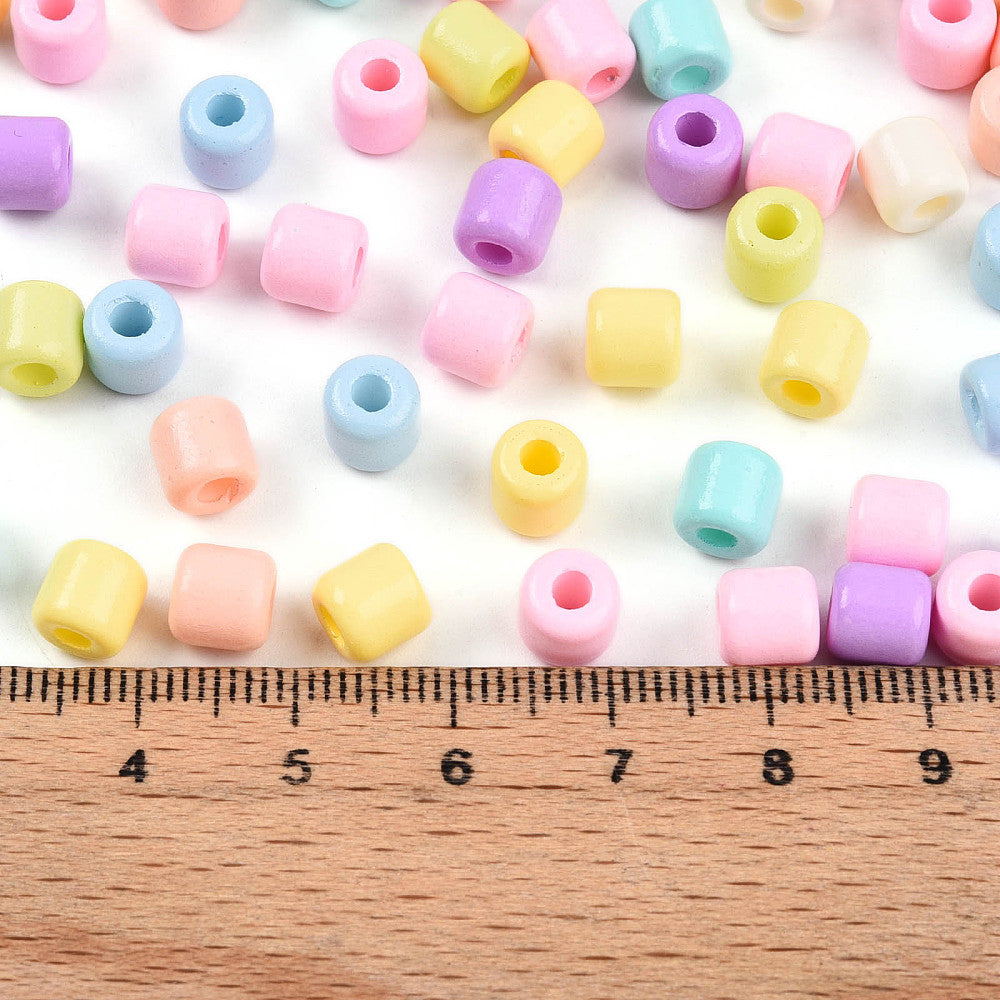 Seed Beads Stora 6-6,5mm Mixade färger Opaque, 30 gram (ca 80st)