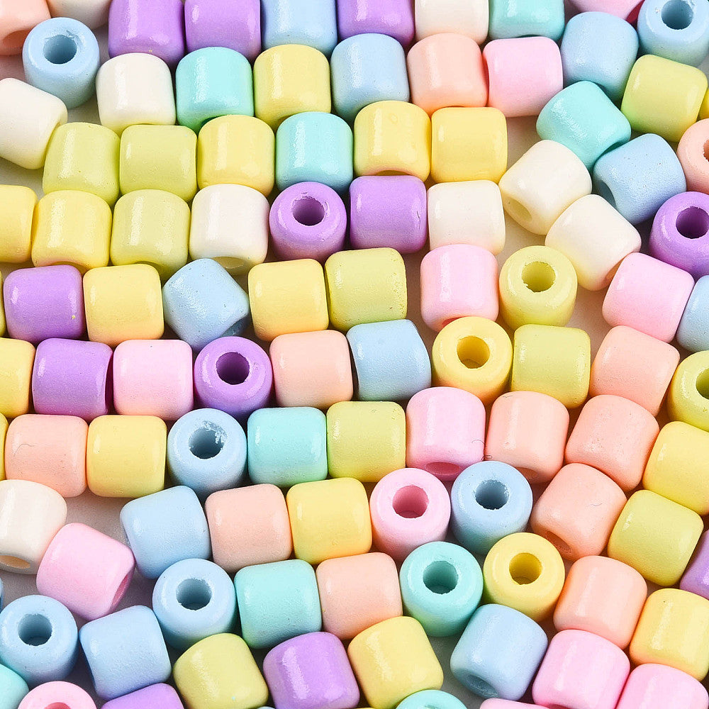 Seed Beads Stora 6-6,5mm Mixade färger Opaque, 30 gram (ca 80st)