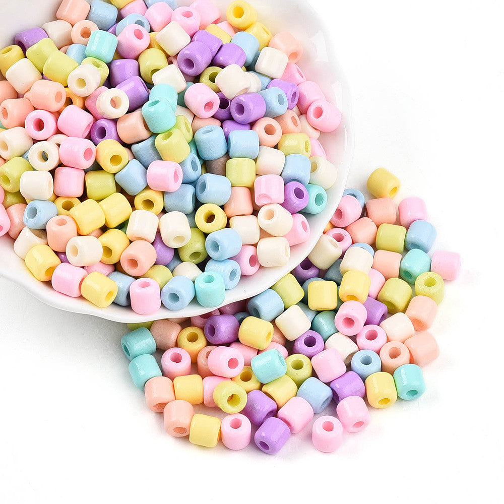 Seed Beads Stora 6-6,5mm Mixade färger Opaque, 30 gram (ca 80st)