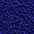 TOHO Japanska Seed Beads 5,5mm (3/0) Blåa Opaque Navy Blue, 60st + 10ml Glasburk