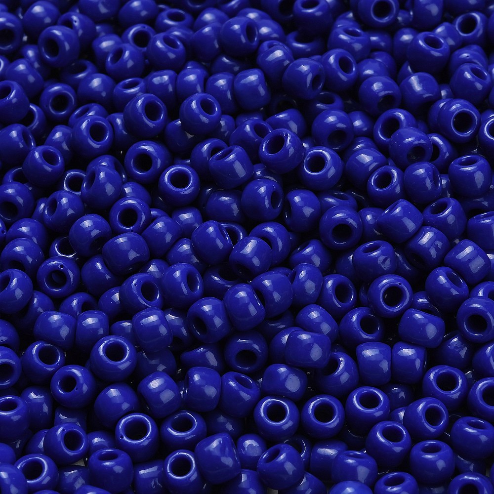 TOHO Japanska Seed Beads 5,5mm (3/0) Blåa Opaque Navy Blue, 60st + 10ml Glasburk