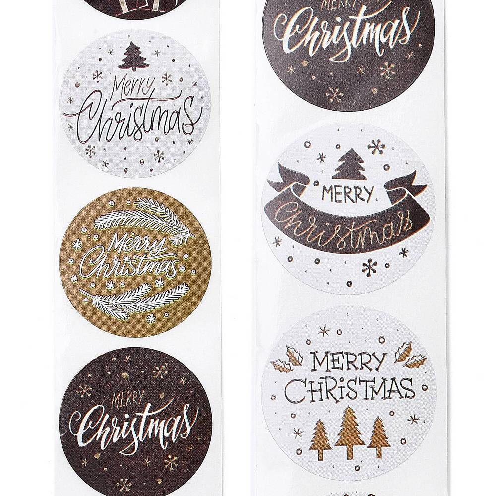 Klistermärken 2,5cm JUL Merry Christmas, 48st