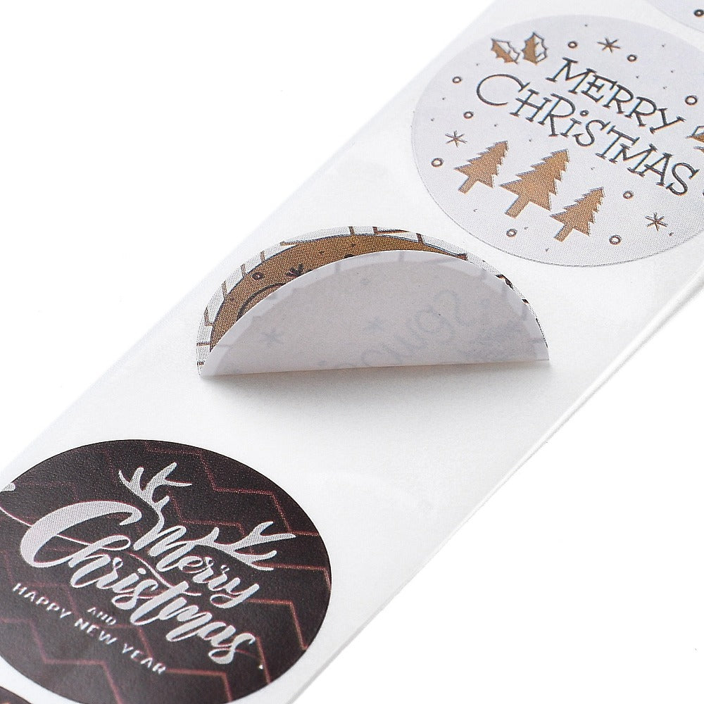 Klistermärken 2,5cm JUL Merry Christmas, 48st