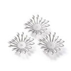 Pärlhattar 25x25mm i Rostfritt stål, 4-pack