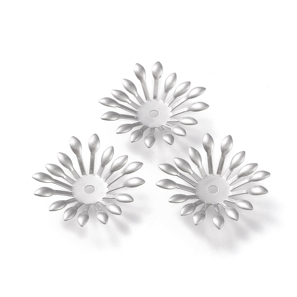 Pärlhattar 25x25mm i Rostfritt stål, 4-pack