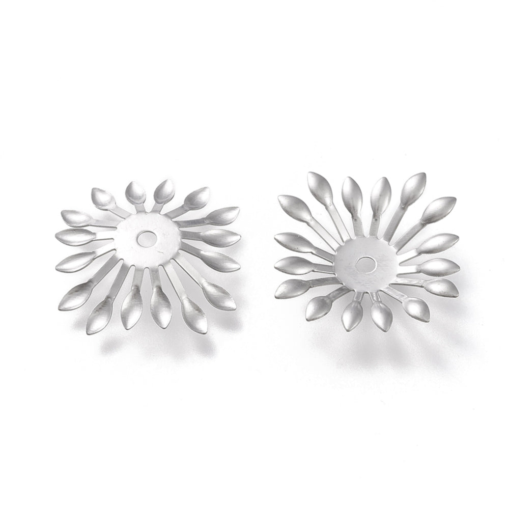 Pärlhattar 25x25mm i Rostfritt stål, 4-pack