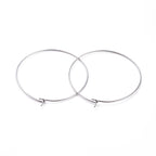 Hoops Creolörhängen 40mm Rostfritt Stål Nickelfria, 6-pack