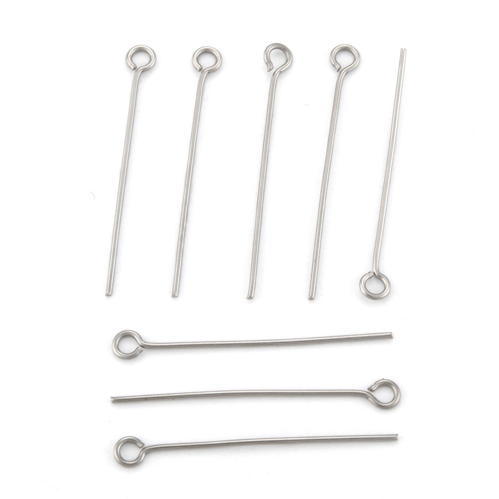 Öglepinnar Hattpinnar 30mm Rostfritt stål, 40-pack
