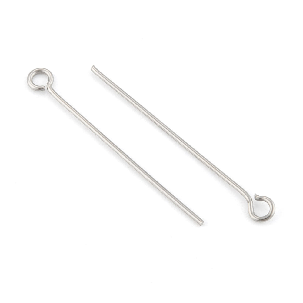 Öglepinnar Hattpinnar 30mm Rostfritt stål, 40-pack