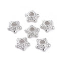 Pärlhattar 6mm Platinapläterade, 40-pack