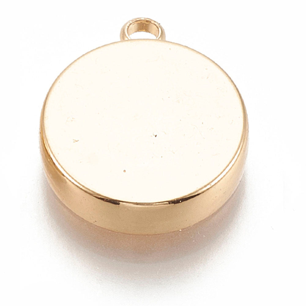 Ramberlock Cabochon-hänge för 10mm flatbacks 18K Guldpläterad, 1st