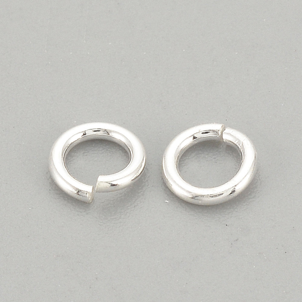 Bindringar 4x0,7mm äkta 925 Sterlingsilver Nickelfria, 4-pack