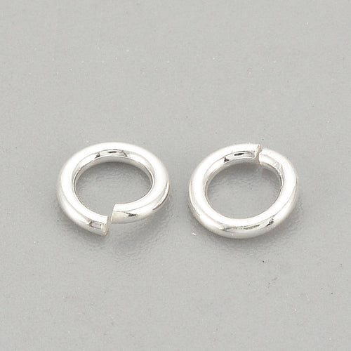 Bindringar 4x0,7mm äkta 925 Sterlingsilver Nickelfria, 4-pack