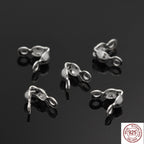 Knutgömmor 6,5x3mm i äkta 925 Sterlingsilver Nickelfria, 2-pack