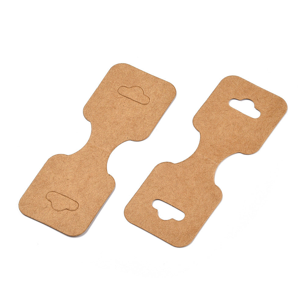 Smyckeskort Displaykort 9x3,4cm Kraftpapper, 10-pack