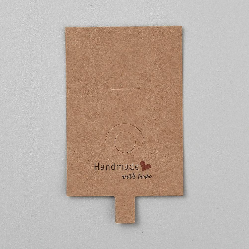 Smyckeskort Displaykort för Nyckelringar 10x6cm Kraftpapper, 10-pack