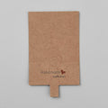 Smyckeskort Displaykort för Nyckelringar 10x6cm Kraftpapper, 10-pack