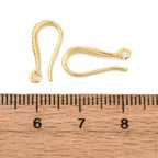 Eleganta Örhängeskrokar 16,5mm 18K Guldpläterade Nickelfria, 2 par