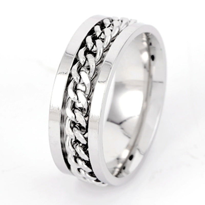 Figet Spinner Ring 20,6mm 304 Rostfritt stål med Plåtburk, 1 st