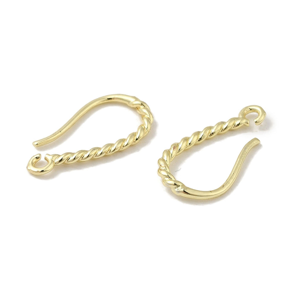 Örhängeskrokar 16,5mm 14K Guldpläterade Nickelfria, 1 par