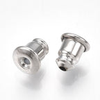 Bakstycken 6x5mm Platinumpläterade Nickelfria, 10-pack