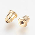 Bakstycken 6x5mm 18K Guldpläterade Nickelfria, 10-pack