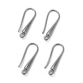 Örhängeskrokar i Mässing 21mm Gunmetal, 3 par