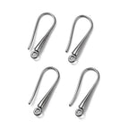 Örhängeskrokar i Mässing 21mm Gunmetal, 3 par