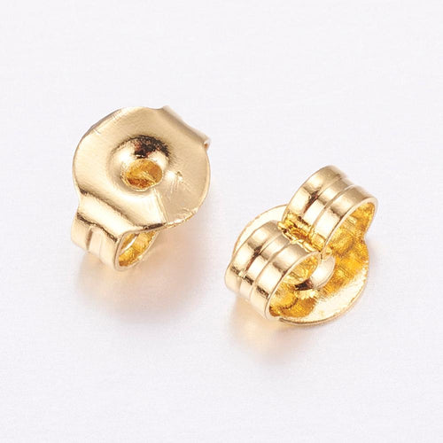 Bakstycken 5x4mm 18K Guldpläterade Nickelfria, 6-pack