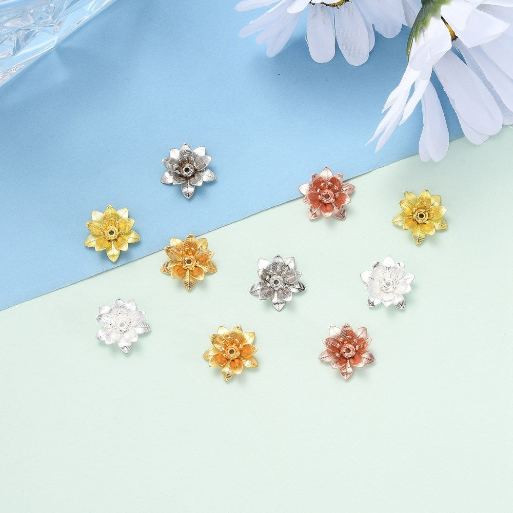 Pärlhattar Blompistiller Mixade pläteringar, 10-pack