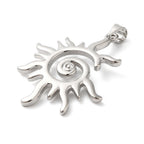 Solformad Mässingsberlock Platinafärgad, 1 st