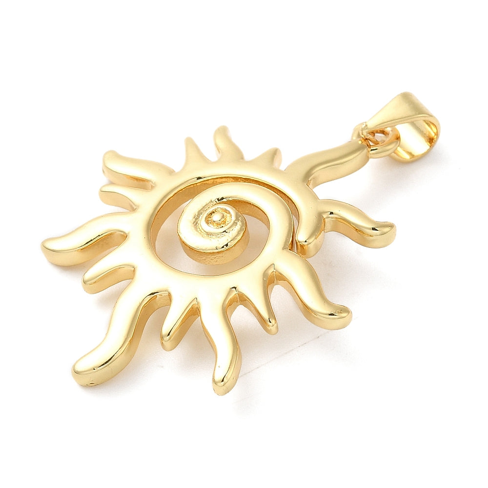 Solformad Mässingsberlock Gyllene, 1 st