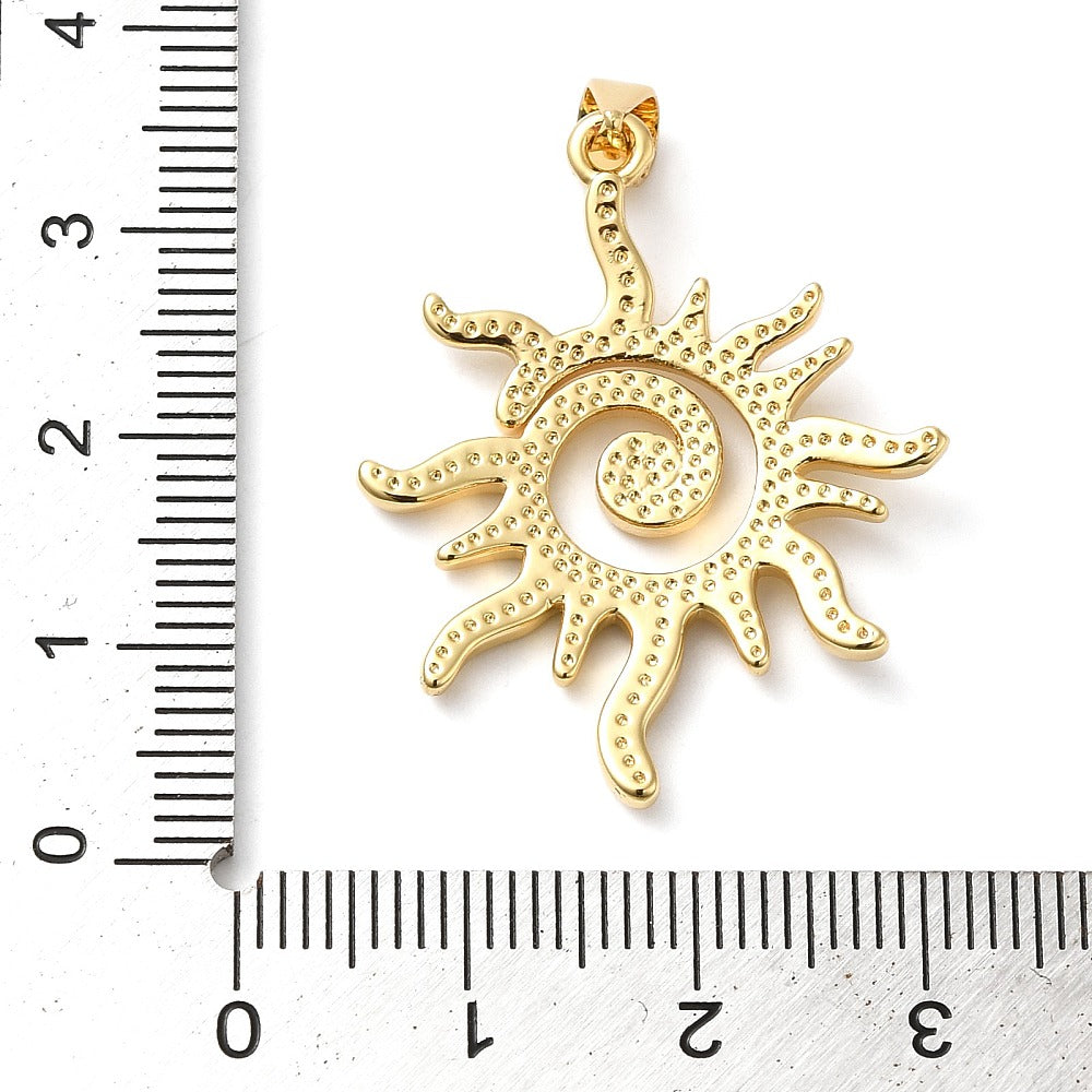 Solformad Mässingsberlock Gyllene, 1 st