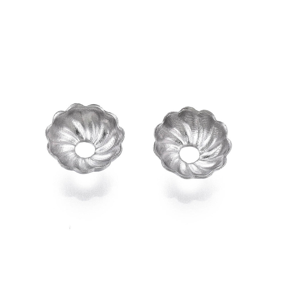 Pärlhattar i 304 Rostfritt stål 6mm, 30-pack