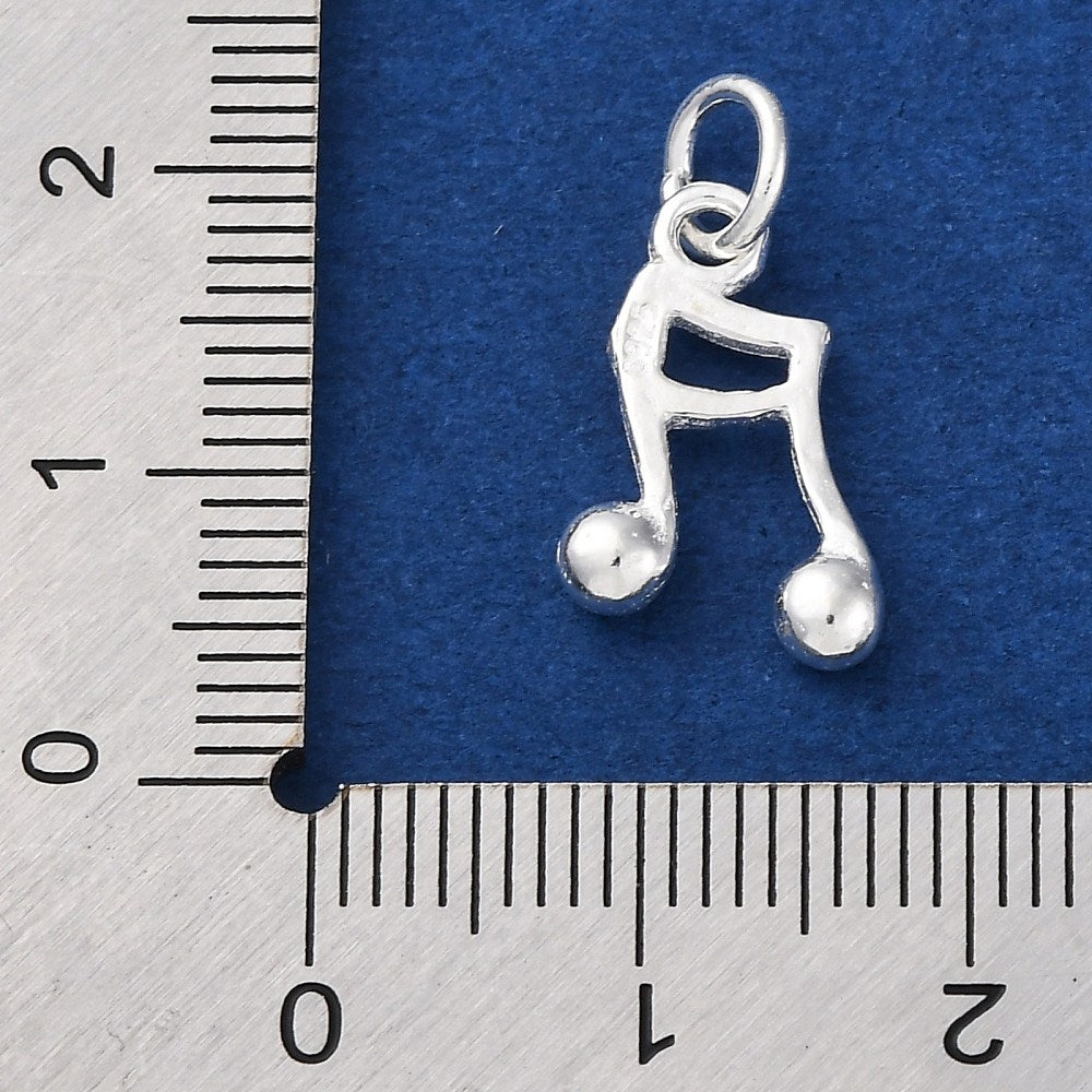 Berlock Musiknot i äkta 925 Sterlingsilver, 1st