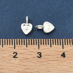 Hjärtberlock 8x5mm i äkta 925 Sterlingsilver, 1st