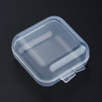 Förvaringsbox för mindre smyckesdelar transparent 40x35x18mm, 4-pack